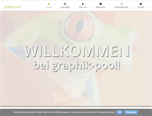 Tablet Screenshot of graphik-pool.de